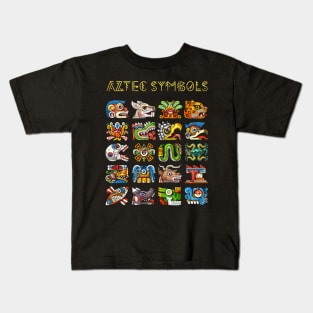 Aztec Symbols Kids T-Shirt